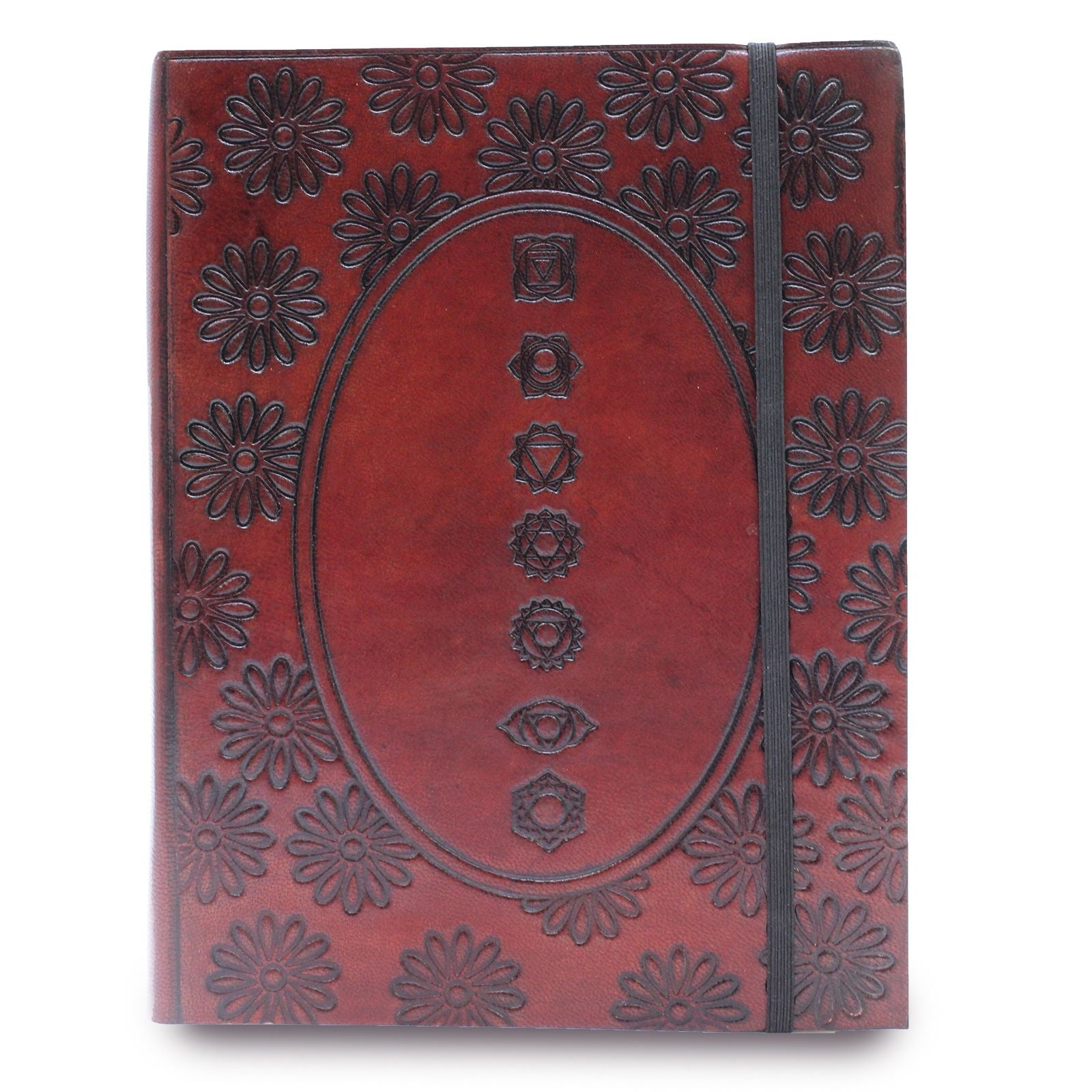 Carnet en Cuir Végétal – Moyen Mandala Chakra