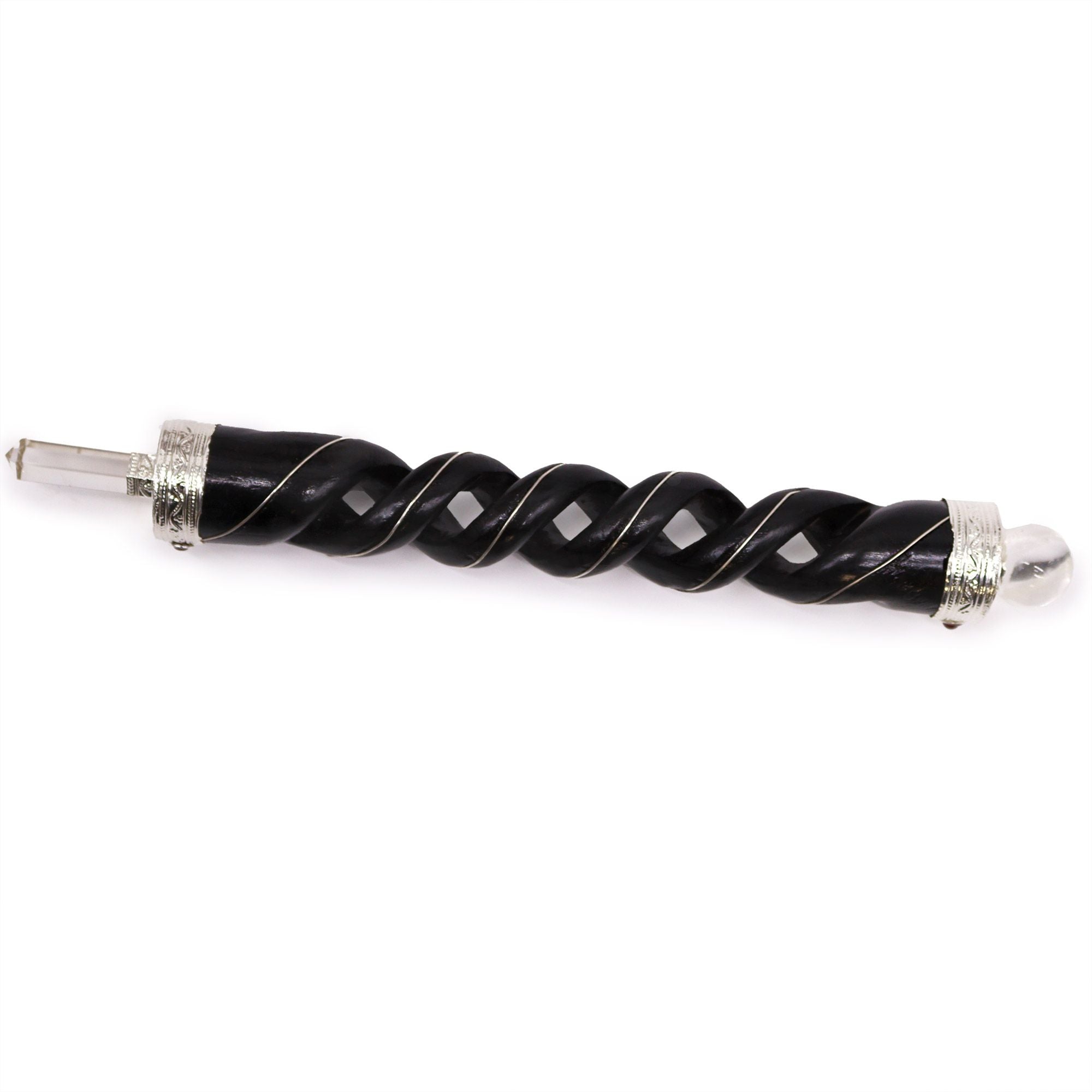 Baguette de Soin Bois Sculpté en Spirale