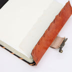 Carnet en Cuir – Tan Clair Evil Eye – 160 pages Deckle – 20×15 cm