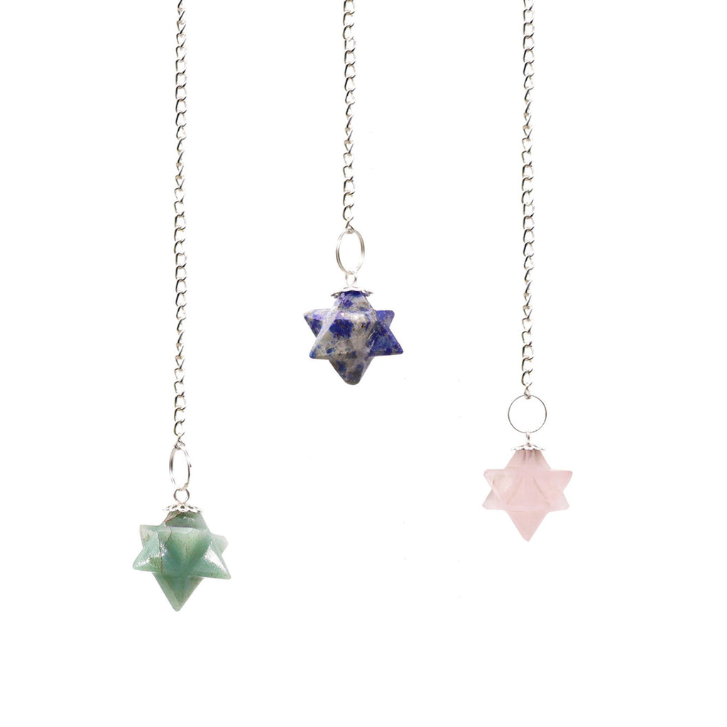 Pendule Merkaba (Étoile à 8 Branches) – Assortis