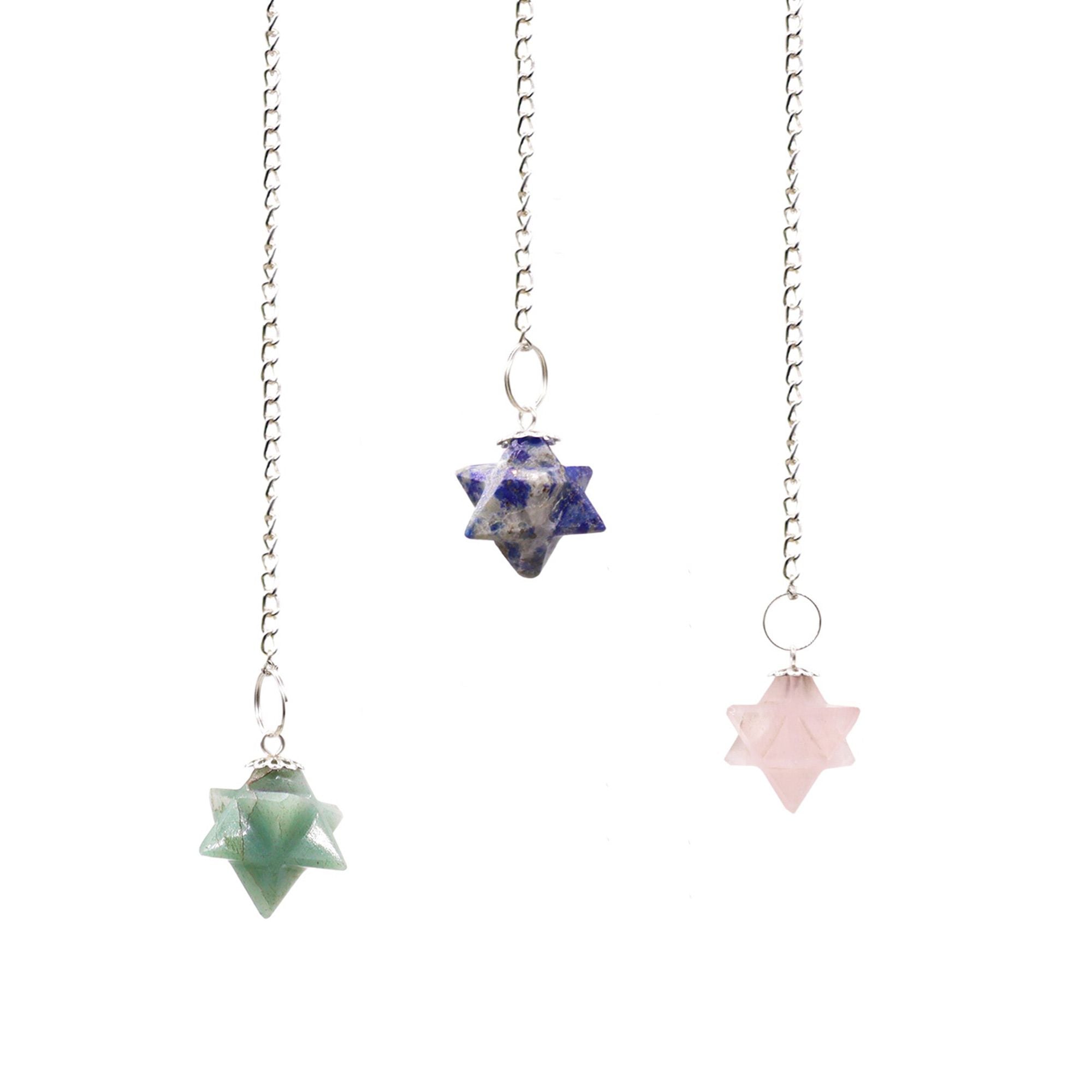 Pendule Merkaba (Étoile à 8 Branches) – Assortis