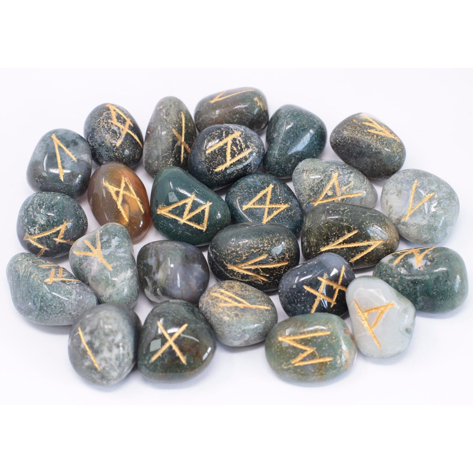 Runes Indiennes en Pochette – Agate Mousse