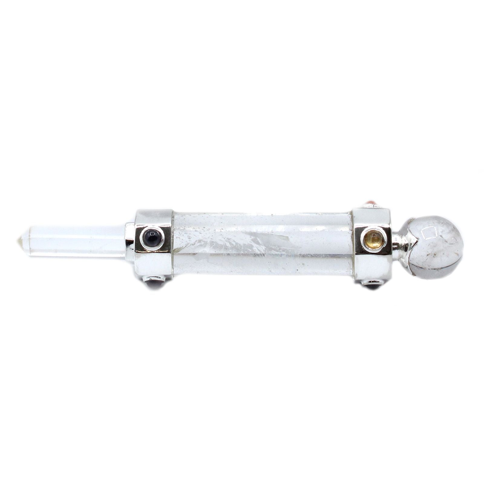 Baguette de Cristal Hexagonale – Quartz Clair – 12 cm
