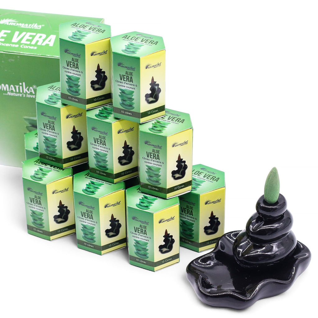 Encens Backflow Masala – Aloe Vera (10 cônes)