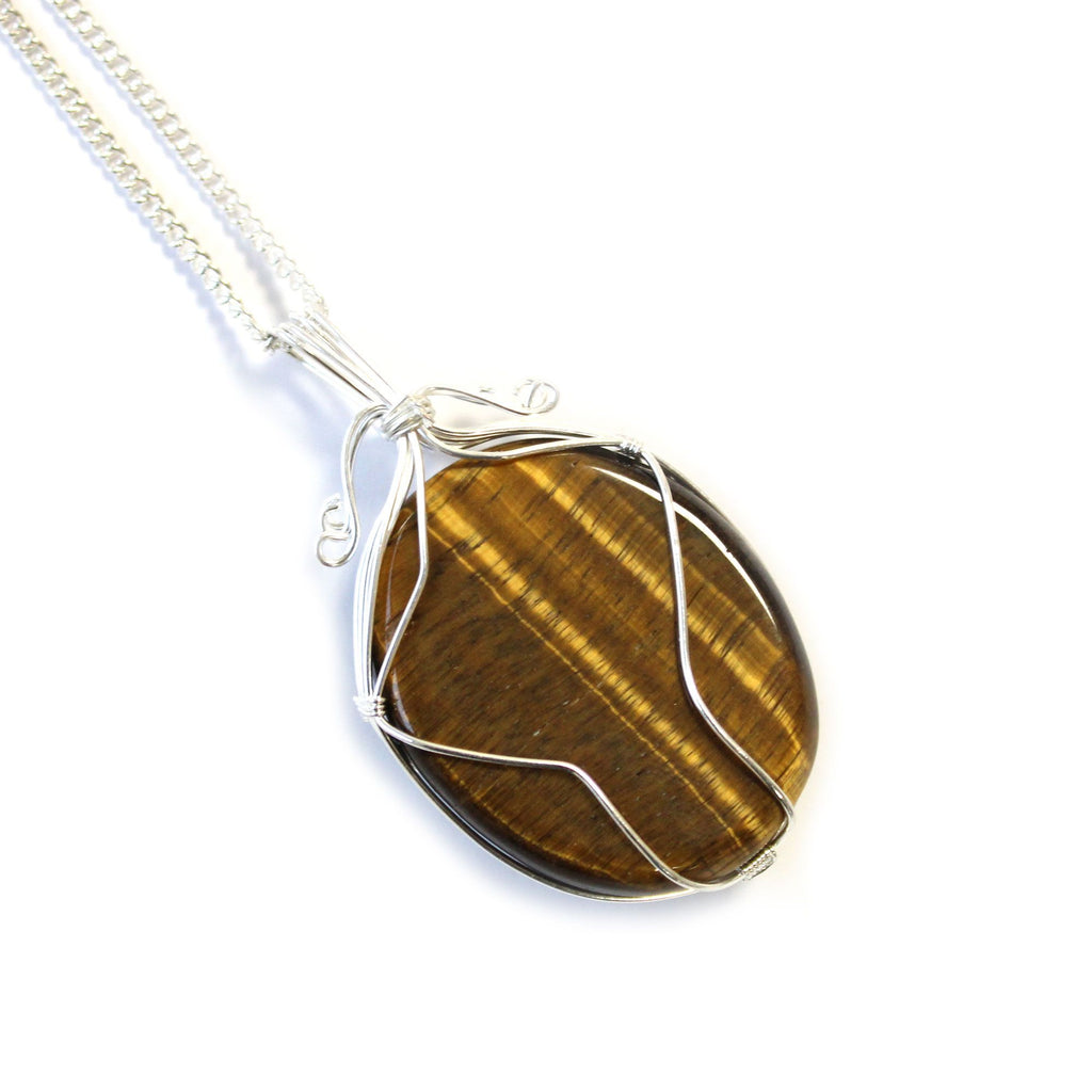 Collier Pierre Enlacée – Œil de Tigre