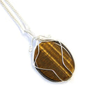 Collier Pierre Enlacée – Œil de Tigre