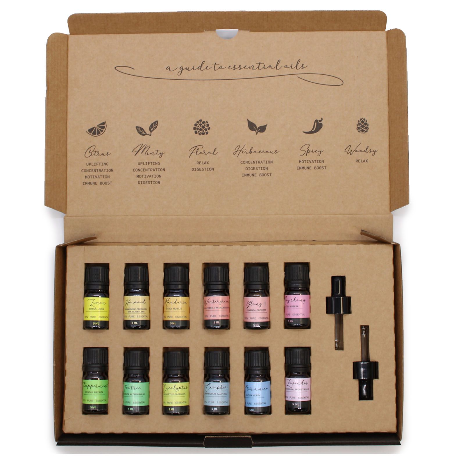 Coffret d’Huiles Essentielles – Initiation Sacrée – 12 x 5 ml