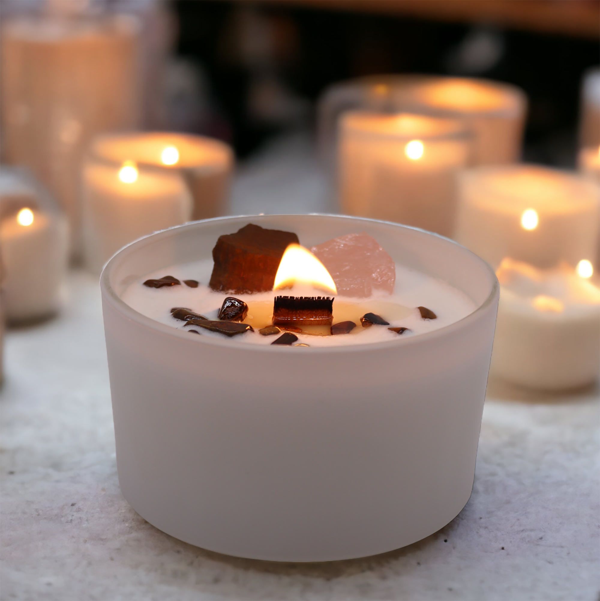 Bougie Cristal – Chakra Sacré
