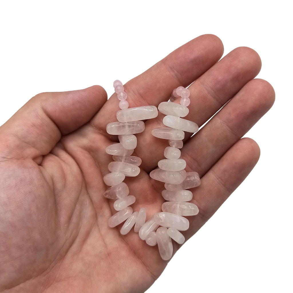 Collier Longstone Gem – Quartz Rose