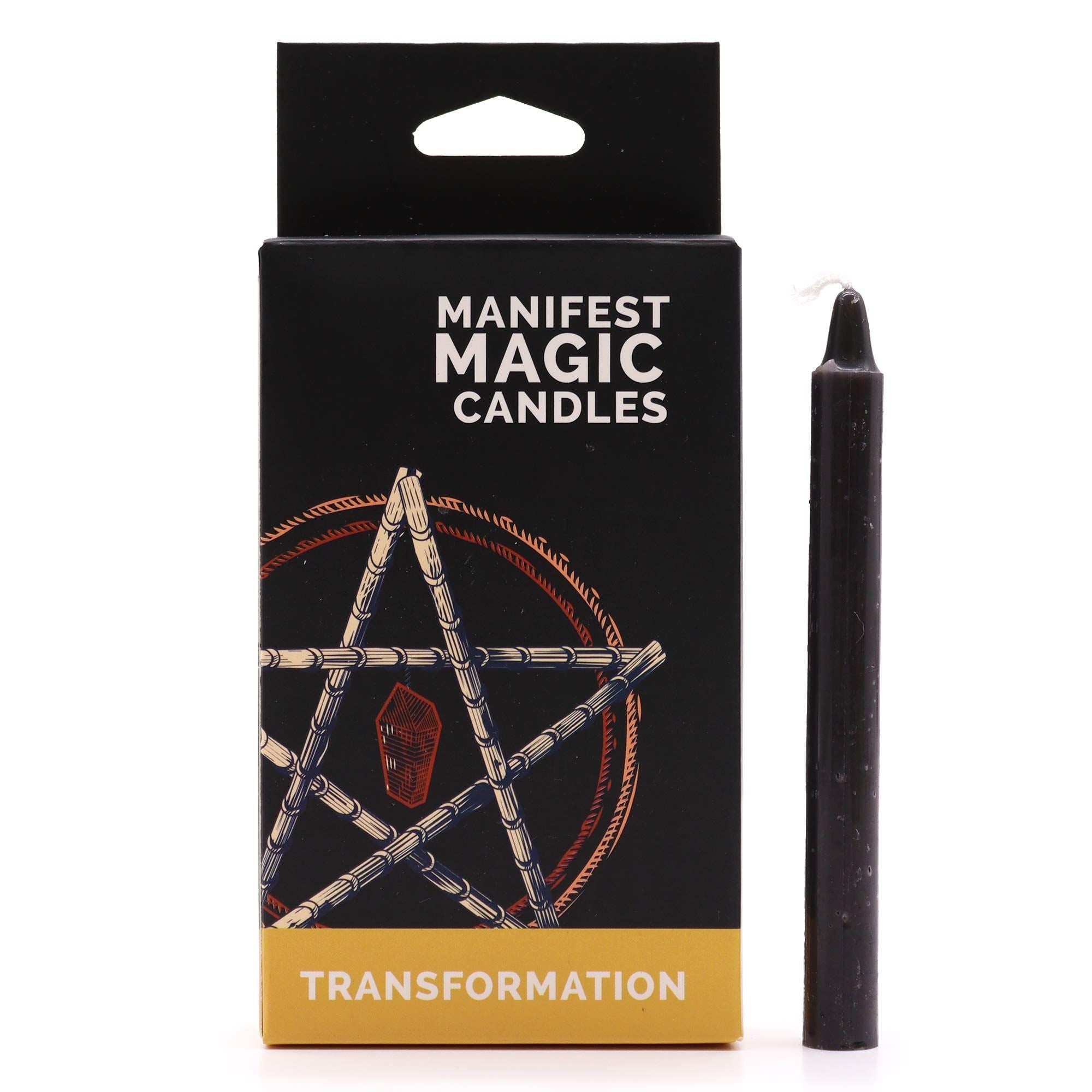 Bougies de Manifestation – Noire – Transformation (pack de 12)