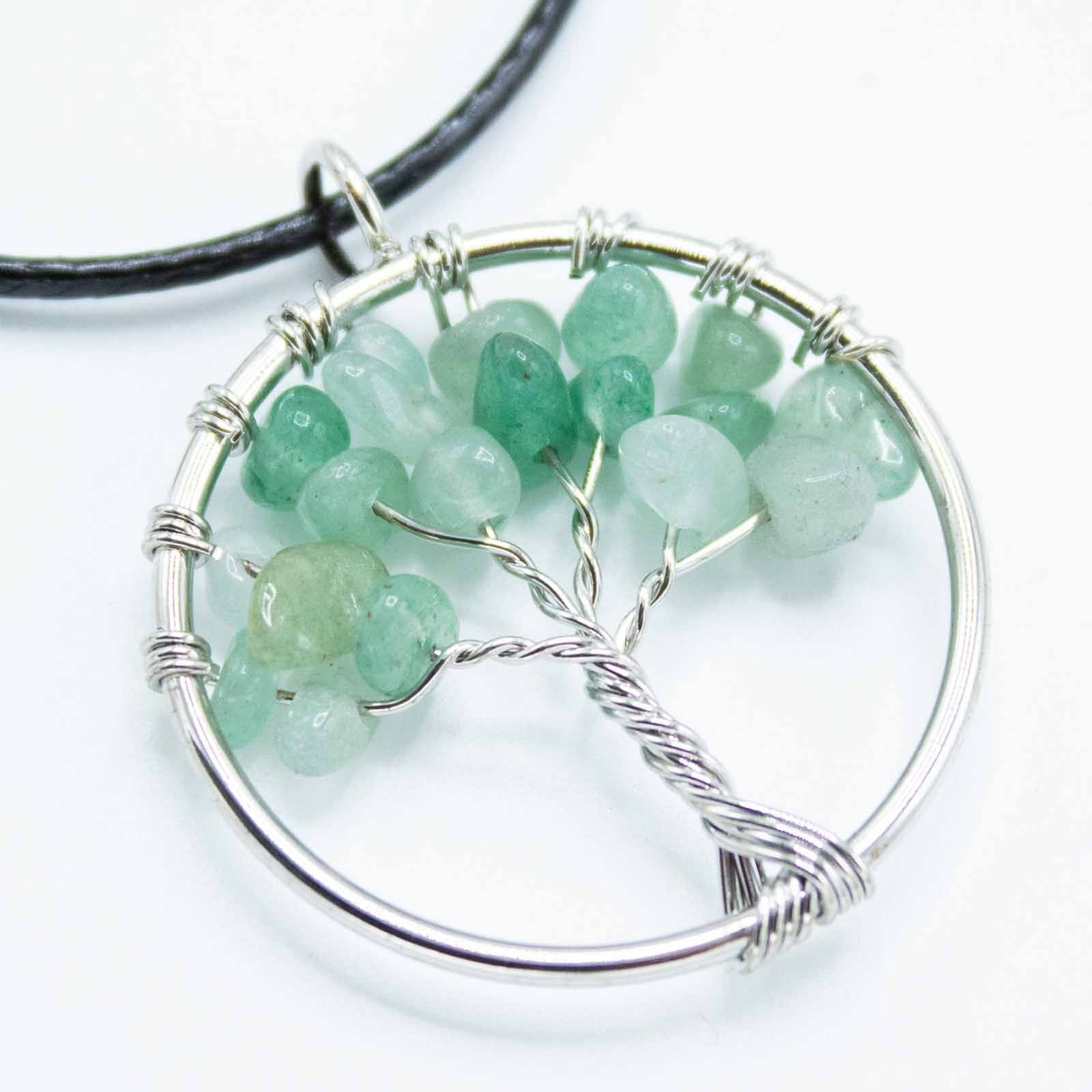 Collier Arbre de Vie – Feuillage de Jade