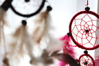 Bali Dreamcatcher - Large Round - Black/White/Red