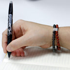 Bracelet Magnétique en Gemmes – Pierre Rouge (Redstone)