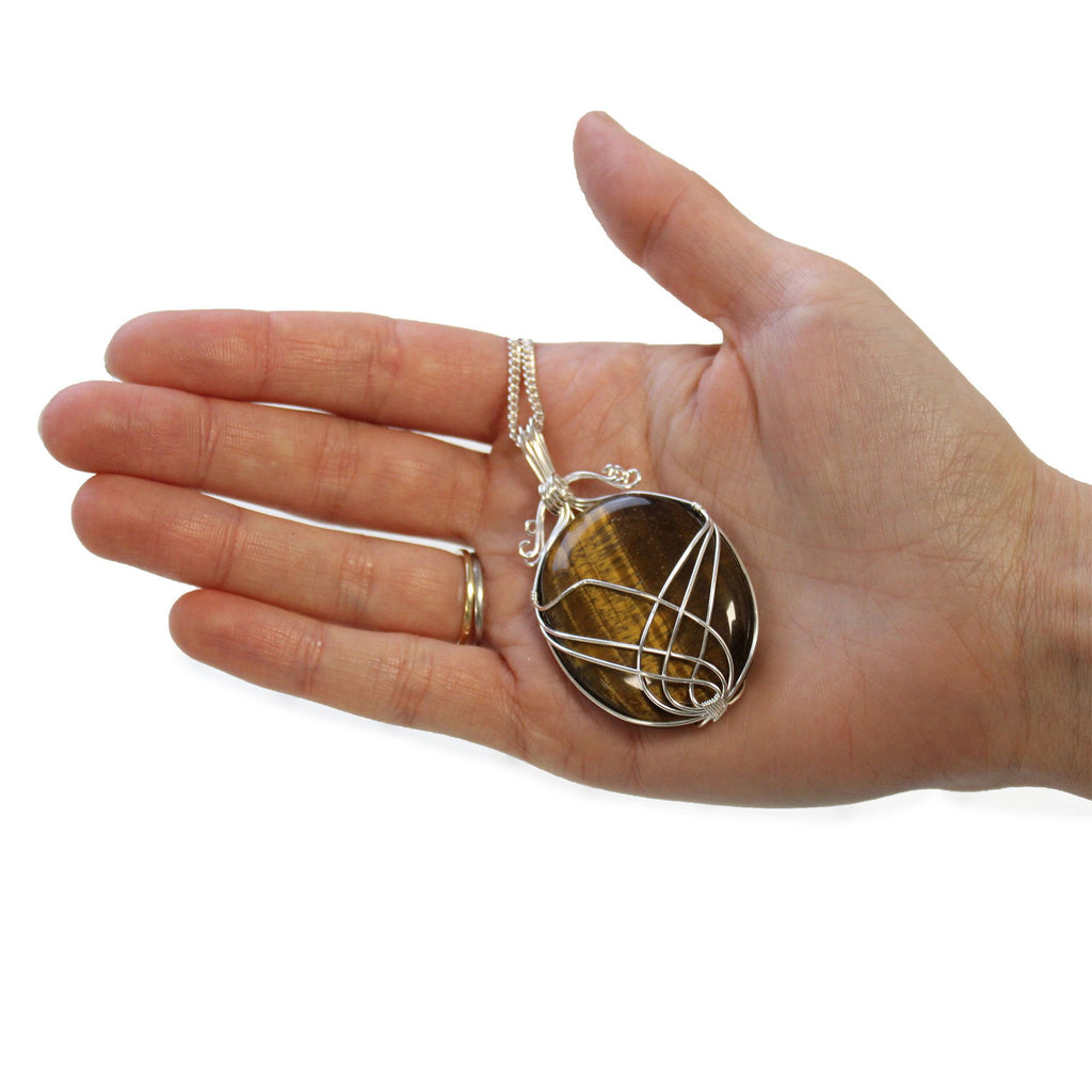 Collier Pierre Enlacée – Œil de Tigre