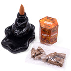 Encens Backflow Masala – Ambre (10 cônes)