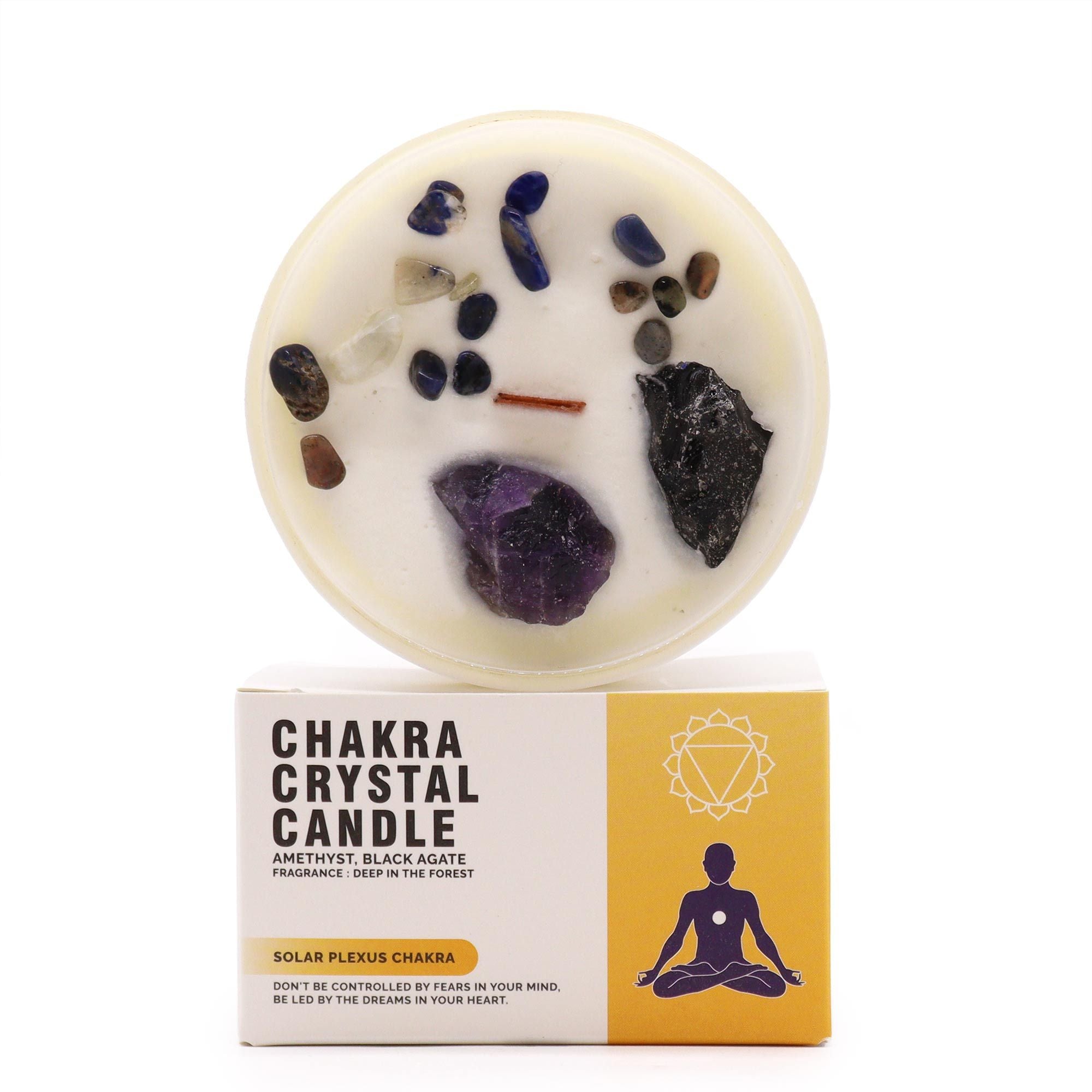 Bougie Cristal – Chakra Plexus Solaire