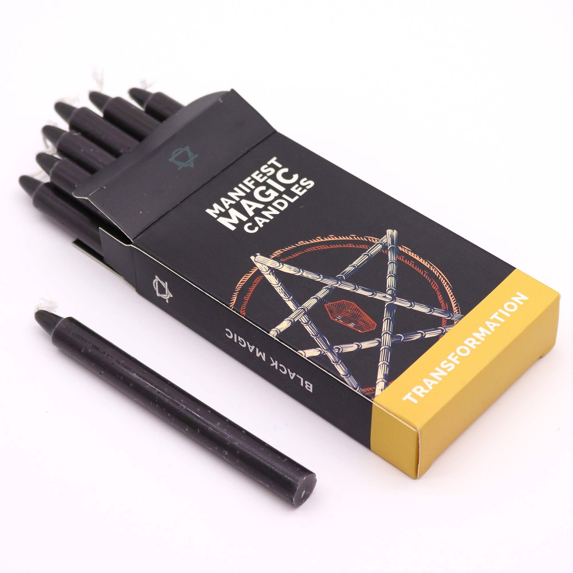 Bougies de Manifestation – Noire – Transformation (pack de 12)