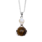 Pendentif Pointe – Œil de Tigre (Petit Format)