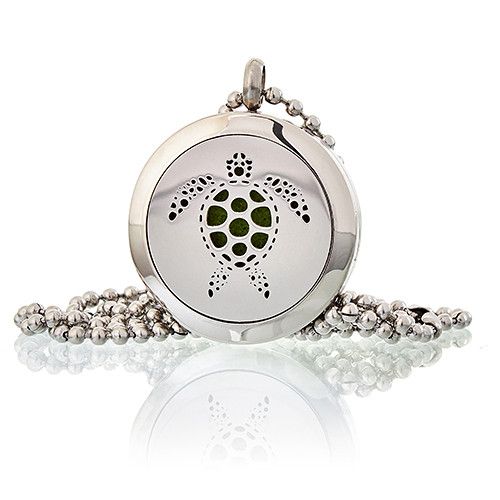 Collier Diffuseur d’Aromathérapie – Tortue Sacrée – 25 mm