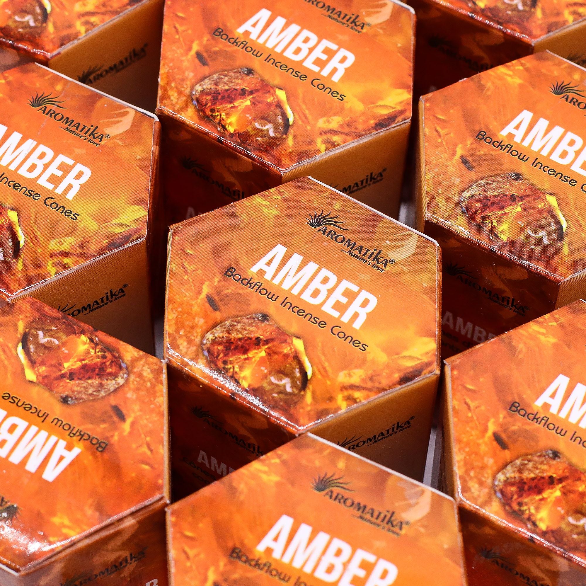 Encens Backflow Masala – Ambre (10 cônes)