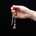 Pendentif Pointe – Œil de Tigre (Petit Format)