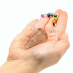 Pendule Orgonite Chakra – Quartz Rose