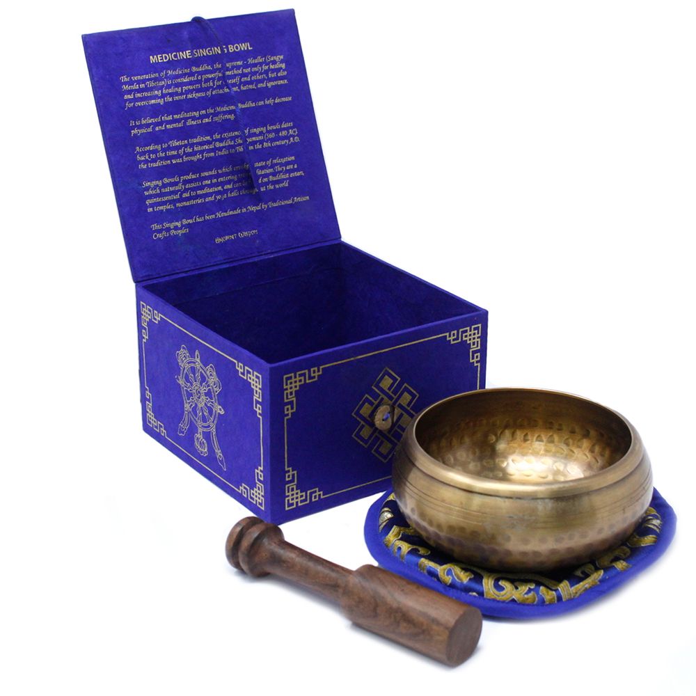 Coffret Bol Tibétain – Bouddha de Médecine – 10 cm