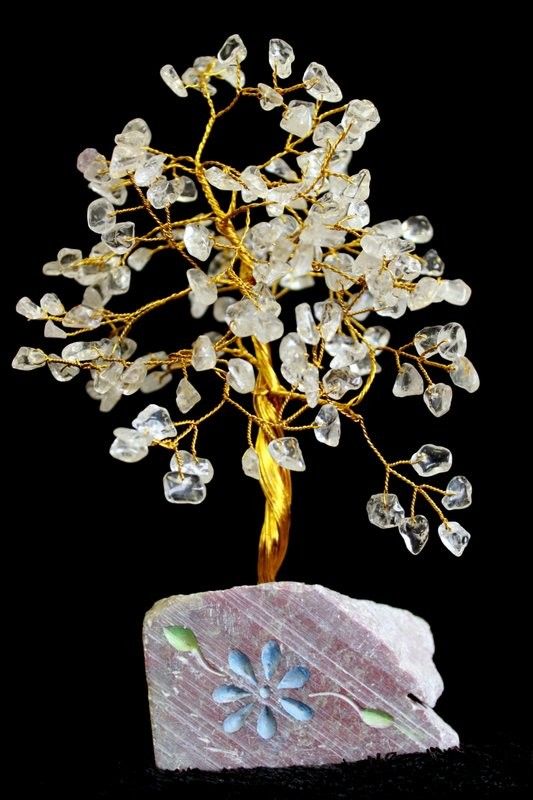 Arbre de Gemmes Indien – Cristal de Roche – 320 Pierres