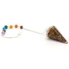 Pendule Orgonite Chakra – Œil de Tigre