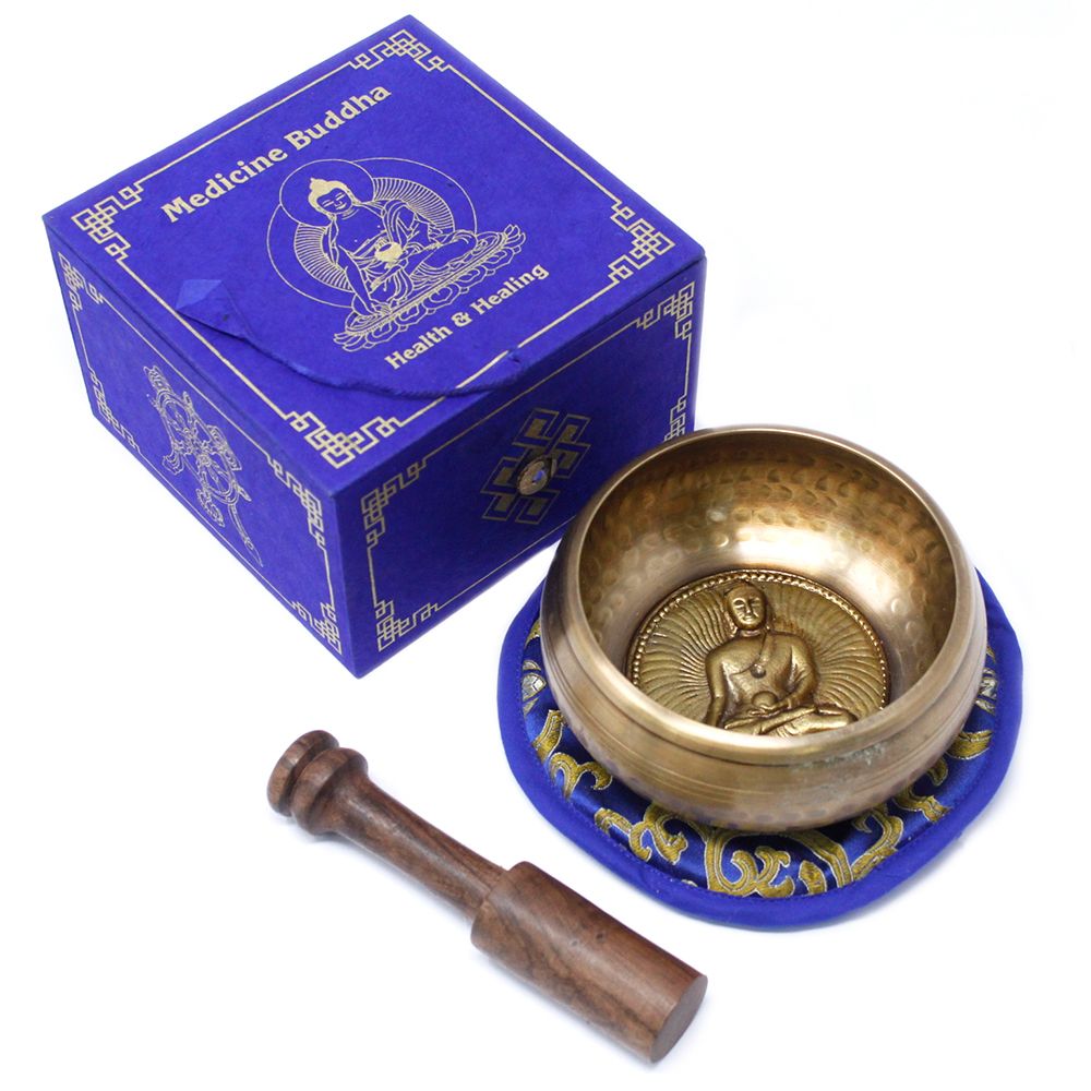 Coffret Bol Tibétain – Bouddha de Médecine – 10 cm