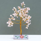 Arbre de Gemmes Indien – Quartz Rose – 160 Pierres