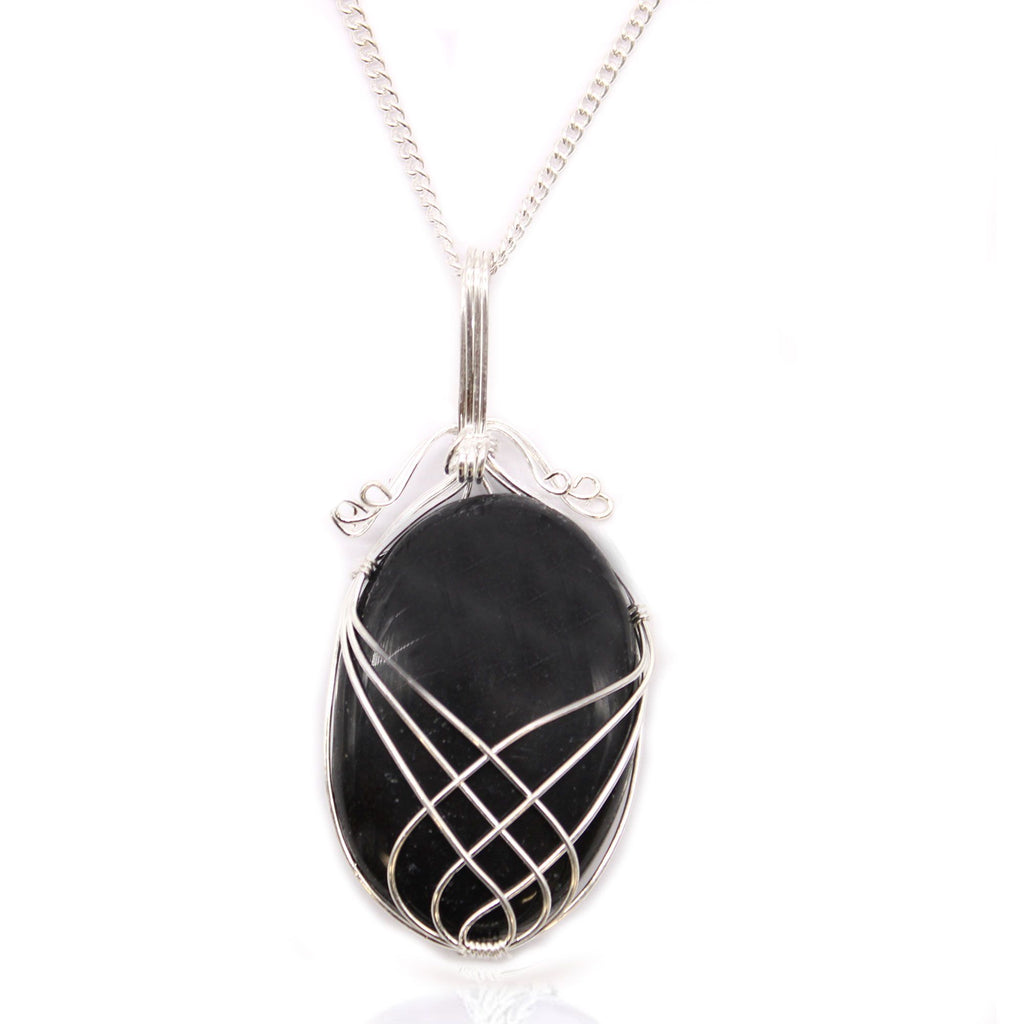 Collier Pierre Enlacée – Onyx Noir