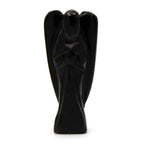 Ange en Agate Noire Sculpté à la Main