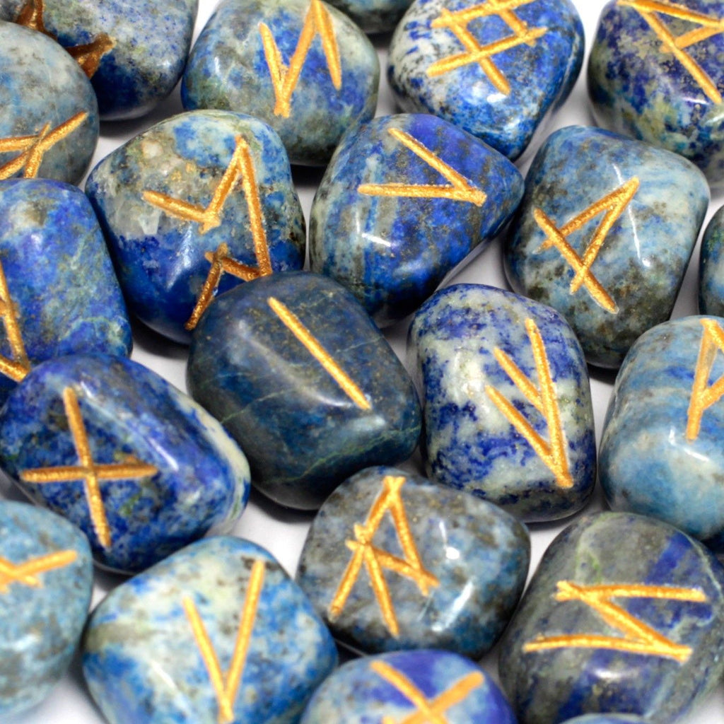 Runes Indiennes en Pochette – Lapis-Lazuli