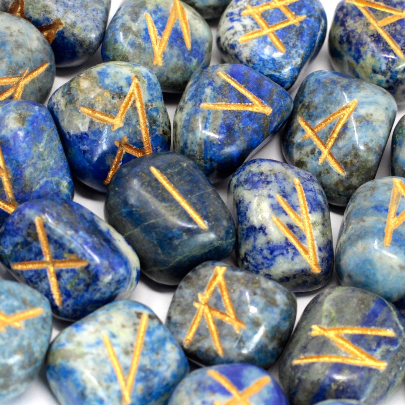 Runes Indiennes en Pochette – Lapis-Lazuli