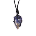 Pendentif Goutte Macramé – Sodalite
