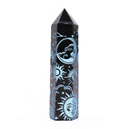 Pointe d'Obsidienne Noire – Noir Intense – 9 cm