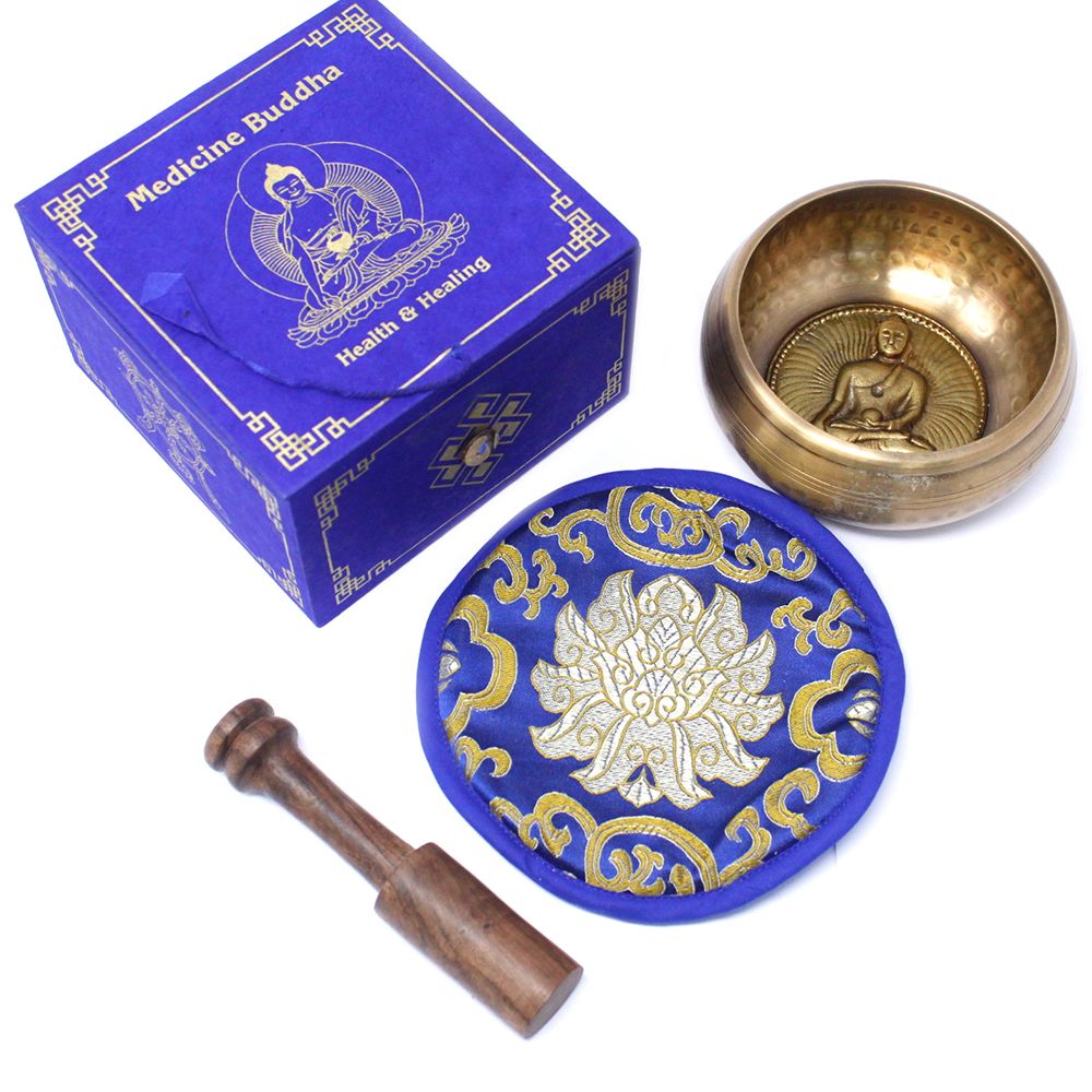 Coffret Bol Tibétain – Bouddha de Médecine – 10 cm