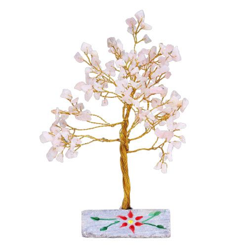 Arbre de Gemmes Indien – Quartz Rose – 160 Pierres