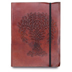 Carnet en Cuir Végétal – Moyen Arbre de Vie