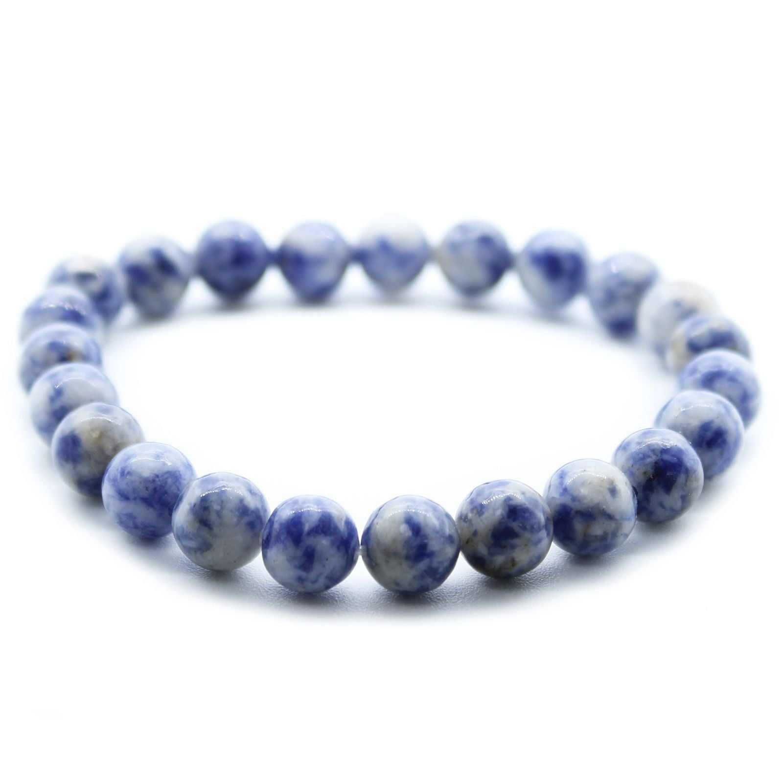 Bracelet Mala – Sodalite – Pierres Rondes
