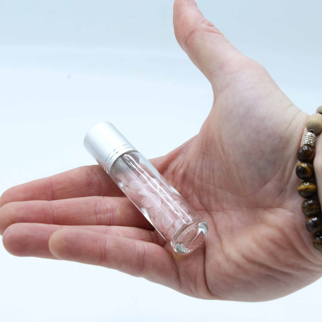 Roller Aromathérapie – Bille en Cristal de Roche Naturel
