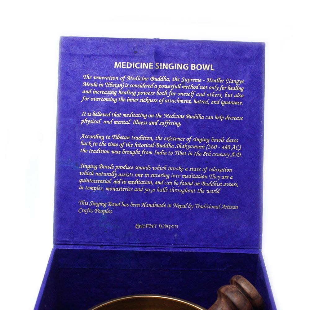 Coffret Bol Tibétain – Bouddha de Médecine – 10 cm