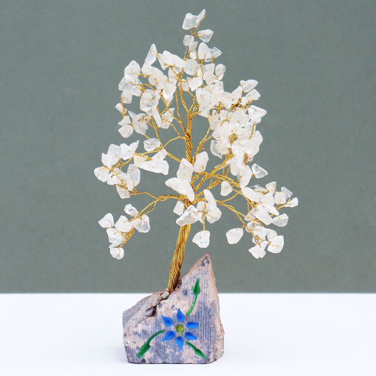 Arbre de Gemmes Indien – Cristal de Roche – 160 Pierres