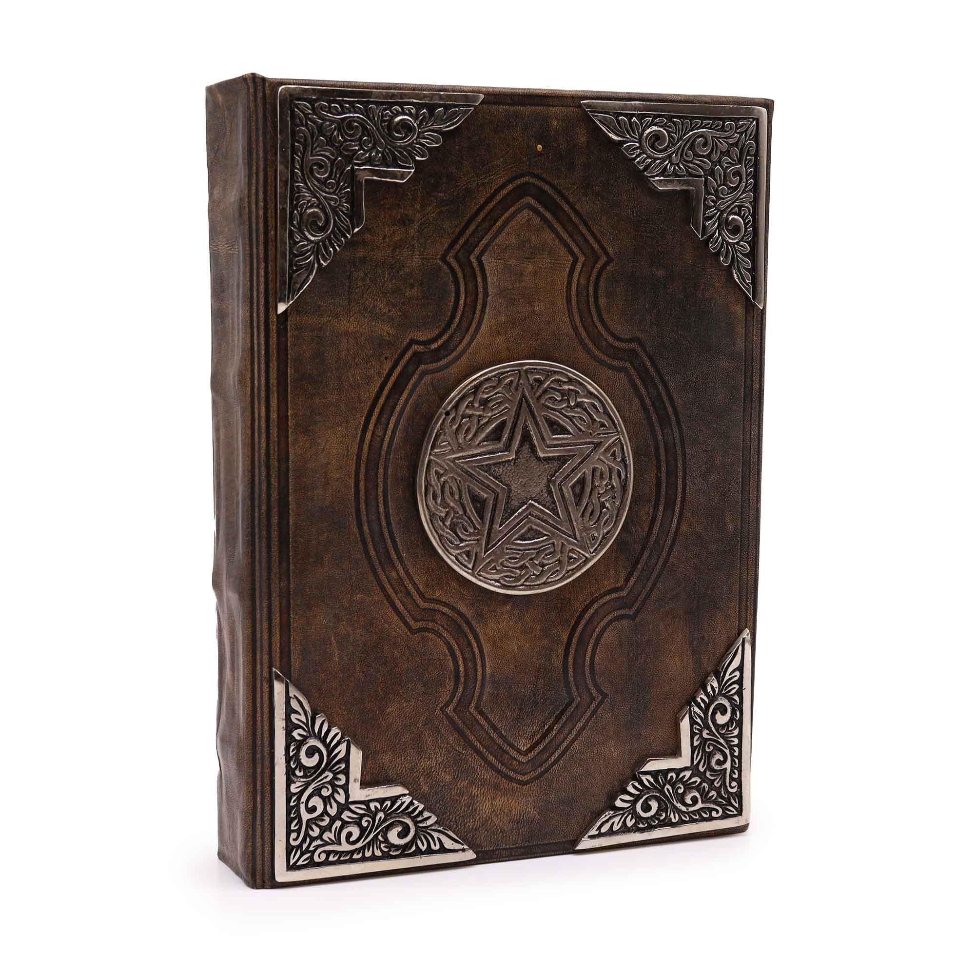 Grand Carnet en Cuir – Pentacle Zinc – 200 pages Deckle – 26×18 cm