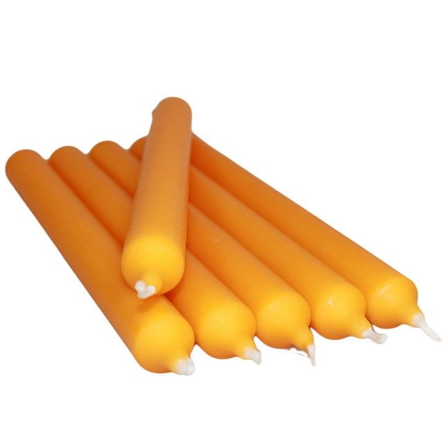 Bougies de Table Orange Vif – Lot de 100