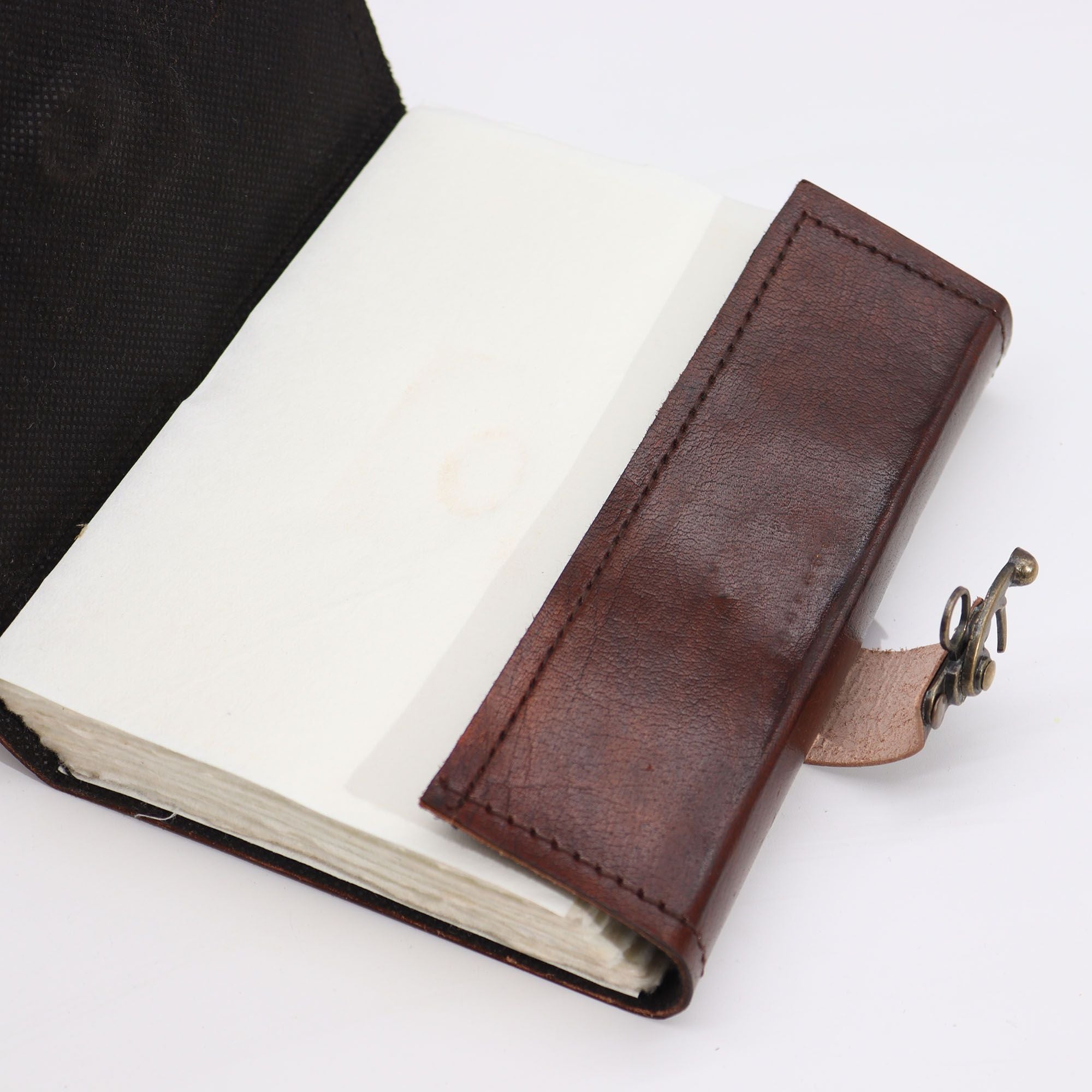 Carnet en Cuir – Evil Eye – 160 pages Deckle – 17×12,5 cm