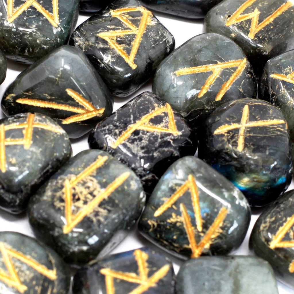 Runes Indiennes en Pochette – Labradorite