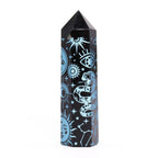 Pointe d'Obsidienne Noire – Noir Intense – 9 cm