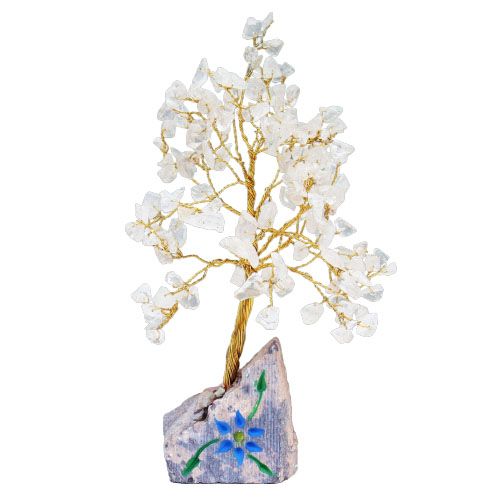 Arbre de Gemmes Indien – Cristal de Roche – 160 Pierres